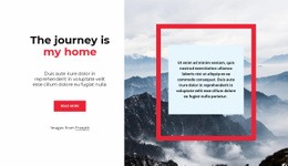 The Journey Is Never Ending - Homepage Design For Any Device