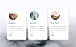 Bucket List Utazás - HTML Builder Online