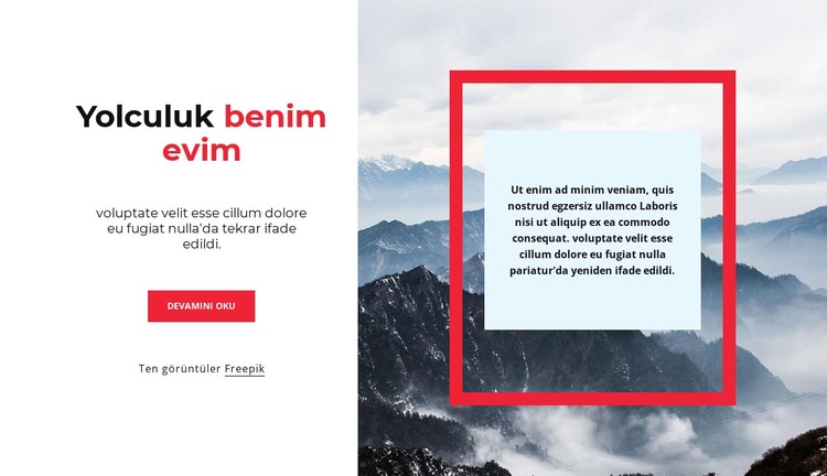 Yolculuk asla bitmez CSS Şablonu