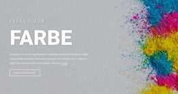 Mehrzweck-Website-Design Für Energie Der Farbe