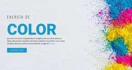 Energía Del Color: Plantilla De Página HTML