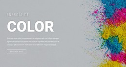 Energía Del Color: Plantilla De Sitio Web HTML