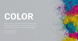 Plantilla HTML5 Más Creativa Para Energía Del Color