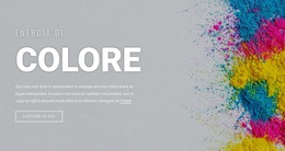 Energia Del Colore - Modello Di Sito Web HTML