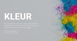 Multifunctioneel Websiteontwerp Voor Energie Van Kleur