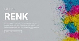 Renk Enerjisi - Bir Sayfalık Önyükleme Şablonu