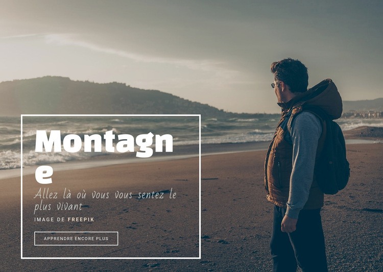 Les montagnes appellent et je dois partir Conception de site Web