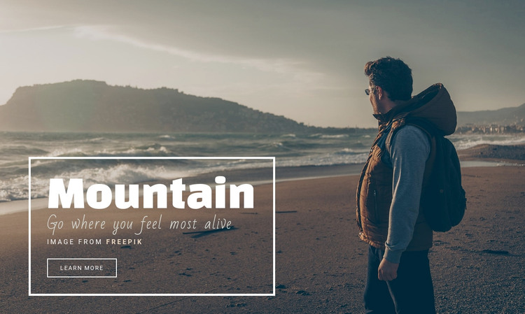 The mountains are calling and I must go HTML Template