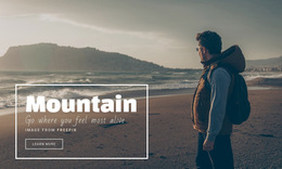 The Mountains Are Calling And I Must Go Html5 Responsive Template