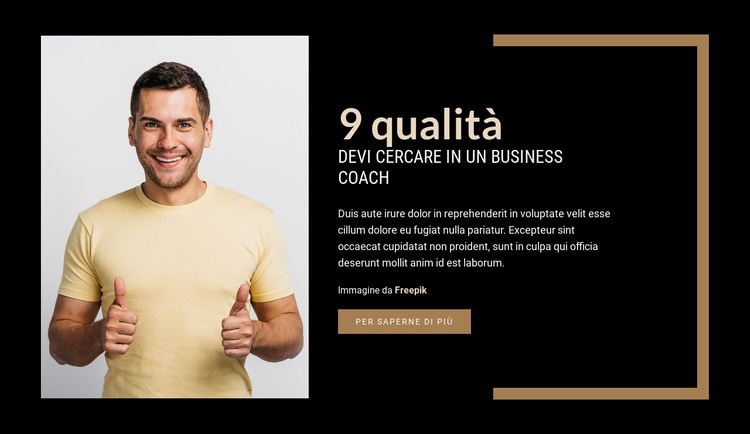 9 qualità che devi cercare in un business coach Costruttore di siti web HTML