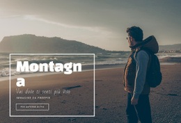 Mockup Di Sito Web Gratuito Per Le Montagne Chiamano E Io Devo Andare