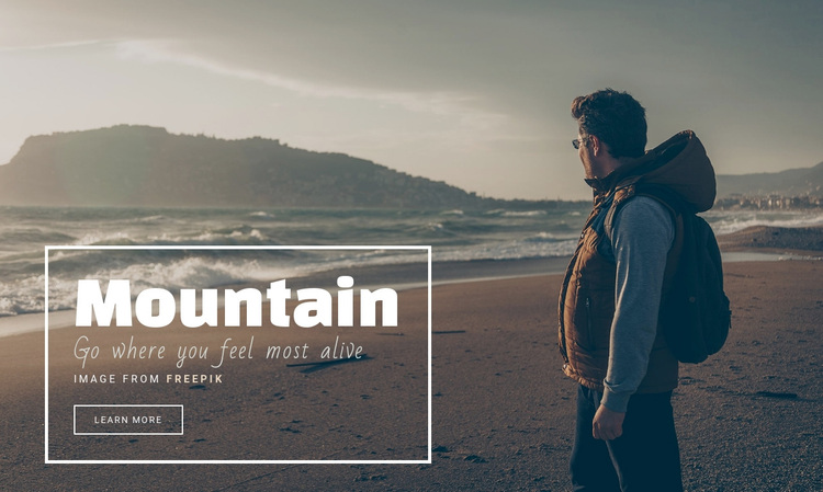 The mountains are calling and I must go Joomla Page Builder