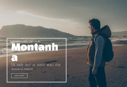 Maquete De Site Gratuita Para As Montanhas Estão Chamando E Eu Devo Ir