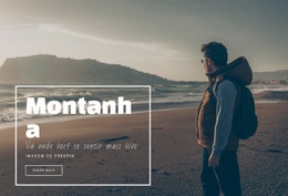 As Montanhas Estão Chamando E Eu Devo Ir - Designer Da Página De Destino