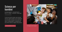 Scienza Per Bambini Modello Pulito E Minimale