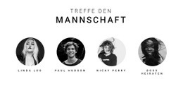 Triff Das Team – HTML-Website-Layout