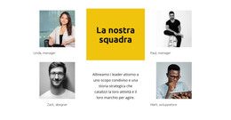 Il Nostro Super Team - Modello Di Sito Web HTML