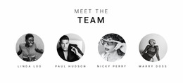 Most Creative Website Mockup For Meet The Team
