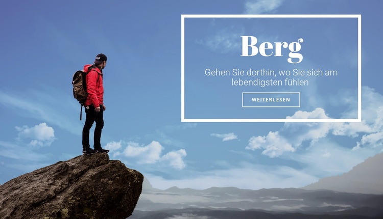 Bergruf Website design