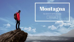 Chiamata In Montagna - Ispirazione Per Il Mockup Del Sito Web