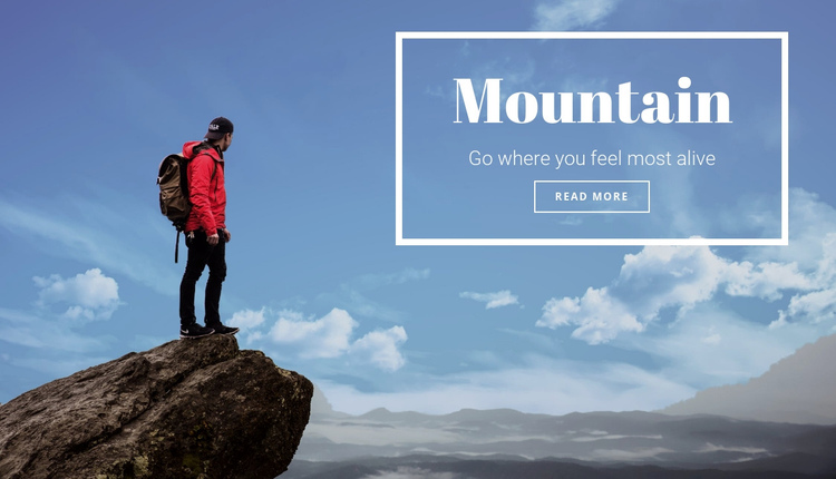 Mountain calling  One Page Template