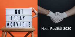 HTML-Landingpage Für Nicht Heute Covid19