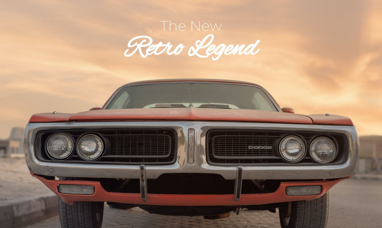 Retro legend Homepage Design