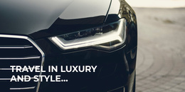 Luxury Travel Style - Landing Page For Any Device