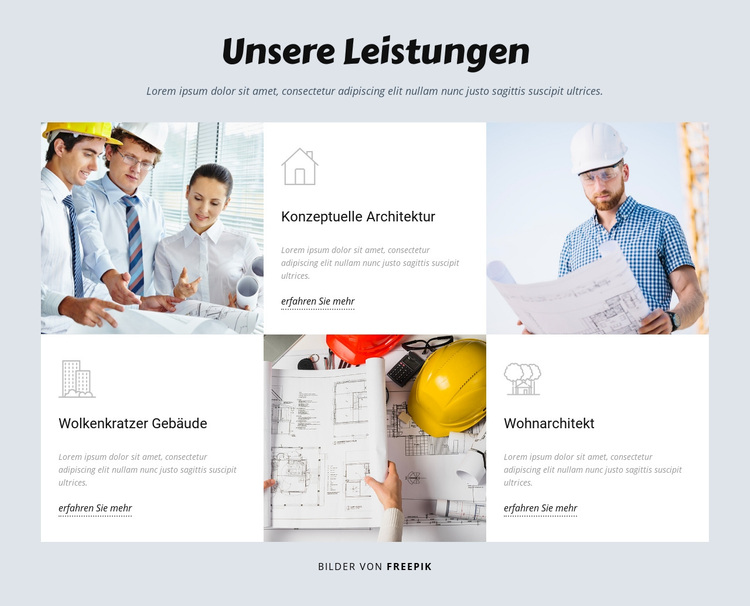 Entwicklungsprojekte WordPress-Theme