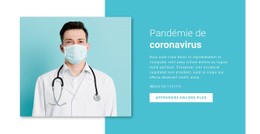 Superbe Page De Destination Pour Mise À Jour Sur Le Coronavirus