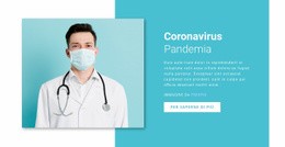Aggiornamento Sul Coronavirus - Mockup Di Sito Web Moderno