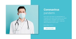 Responsiv HTML5 För Coronavirus Uppdatering