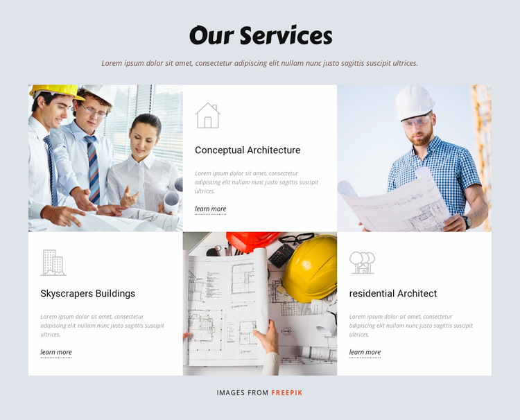 Developing world projects Website Builder Templates