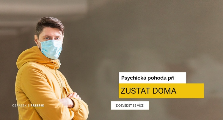 Psychická pohoda při pobytu doma Šablona CSS