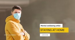 Mental Wellbeing While Staying At Home CSS Template