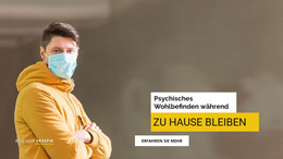 Psychisches Wohlbefinden Zu Hause – Webvorlage