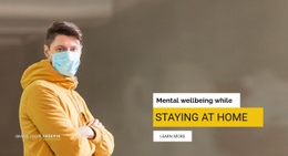 Mental Wellbeing While Staying At Home Covid-19 Template