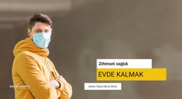 Evde Kalırken Zihinsel Sağlık - Tek Sayfalık Şablonu Ücretsiz Indirin