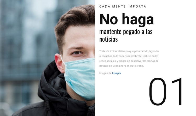 Salud mental Plantilla HTML5