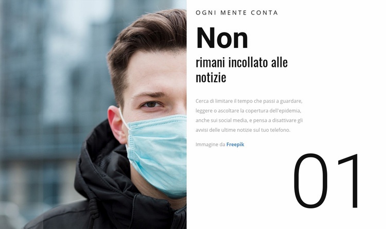 Salute mentale Modello HTML5