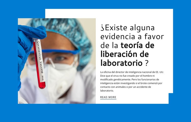 Teoría de lanzamiento de laboratorio Plantilla de una página