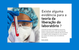 Teoria De Liberação De Laboratório - Modelo HTML Simples