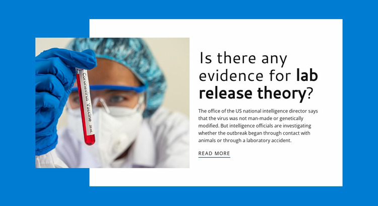 Lab Release Theory Website mockup