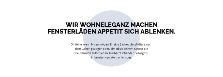 Text über dem Kreis CSS-Vorlage