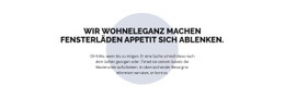 Text Über Dem Kreis - Website-Vorlagen