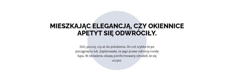 Tekst nad kółkiem Szablon