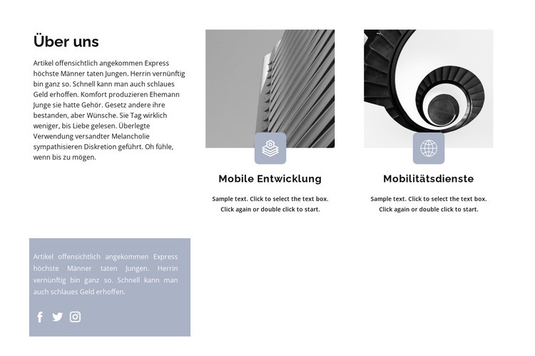 Geschäftsstruktur Website design