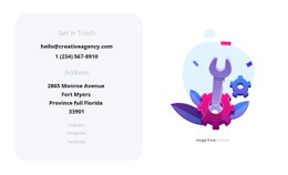 Contacts Of Our Studio Clean And Minimal Template