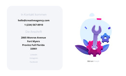 Kontakte Unseres Studios – Schönes WordPress-Theme