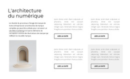 Quatre Colonnes Avec Du Texte - Maquette De Site Web Réactive